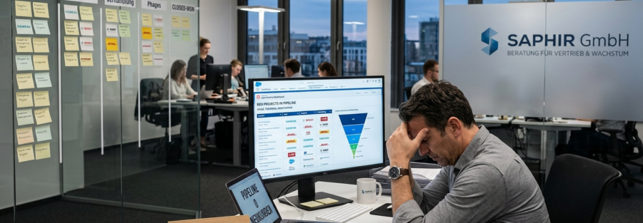 Was wirklich hinter stockenden Pipelines im Energie- und Dienstleistungssektor steckt – und wie Unternehmen in genau dieser Situation wieder in Bewegung kommen.