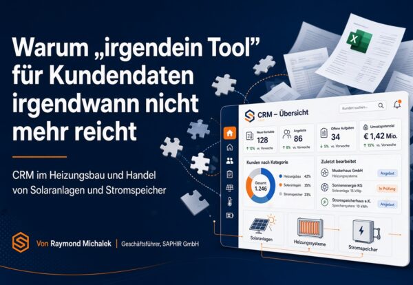 CRM im Heizungsbau und Handel von Solaranlagen und Stromspeichern CRM im Heizungsbau und Handel von Solaranlagen und Stromspeichern