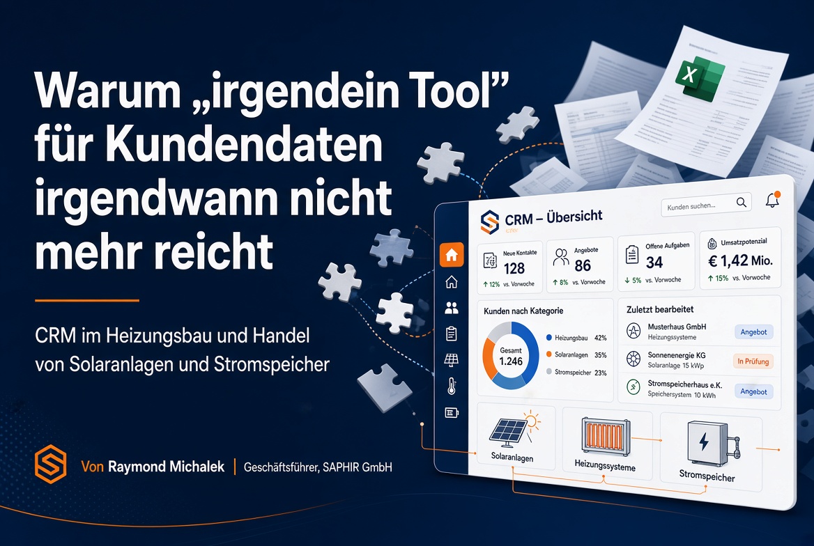 CRM im Heizungsbau und Handel von Solaranlagen und Stromspeichern