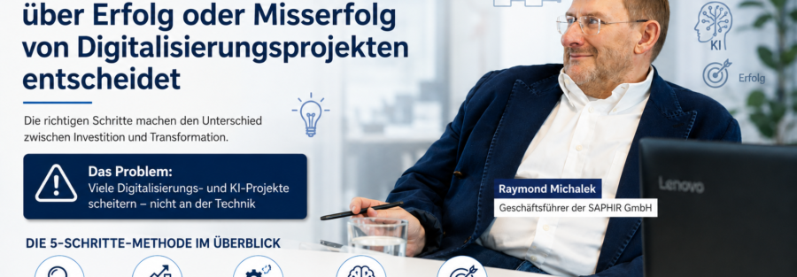 Warum die Reihenfolge über Erfolg oder Misserfolg von Digitalisierungsprojekten im Maschinenbau entscheidet